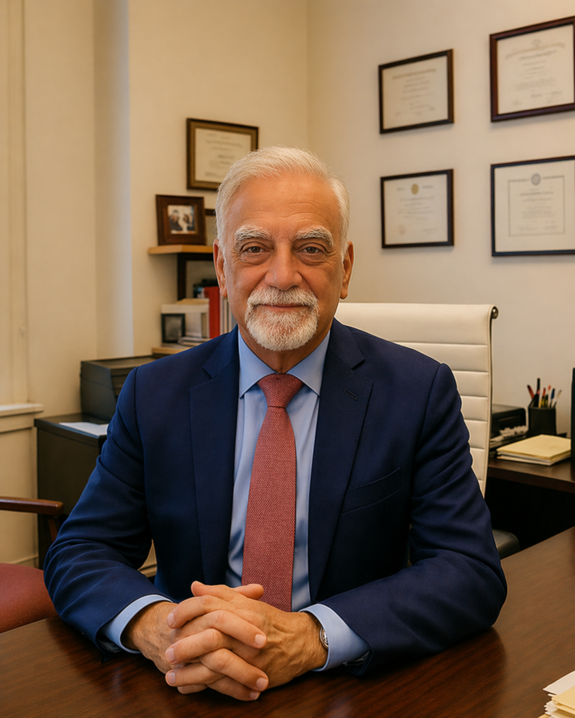 Sandro Paterno in the office.